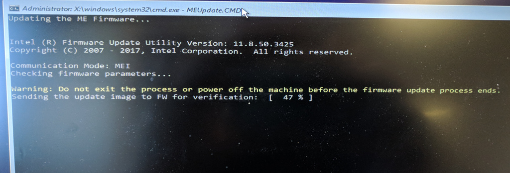 Updating Intel Management Engine Firmware On A Lenovo Without A Windows ...